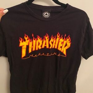 Black thrasher shirt
